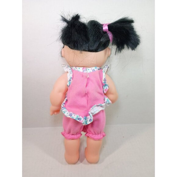 Vtg 1996 Cabbage Patch Kids Brushin' Teeth Baby Doll Vinyl Body 13" Black Hair - Picture 8 of 9